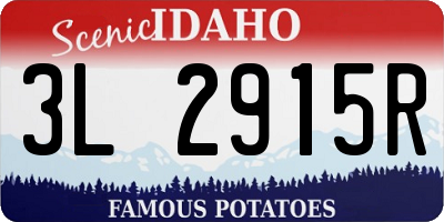 ID license plate 3L2915R
