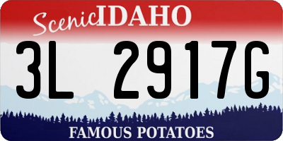ID license plate 3L2917G