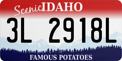 ID license plate 3L2918L