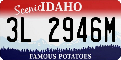 ID license plate 3L2946M