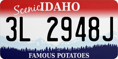 ID license plate 3L2948J