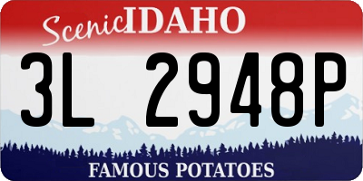 ID license plate 3L2948P