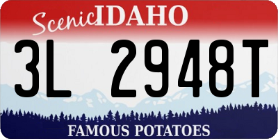 ID license plate 3L2948T
