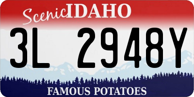 ID license plate 3L2948Y