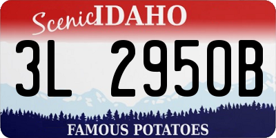 ID license plate 3L2950B