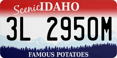 ID license plate 3L2950M
