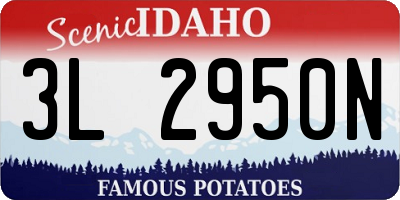ID license plate 3L2950N