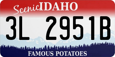 ID license plate 3L2951B