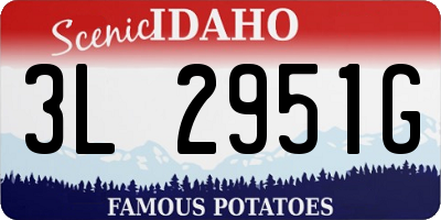 ID license plate 3L2951G