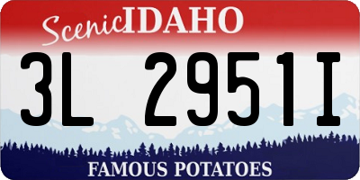 ID license plate 3L2951I
