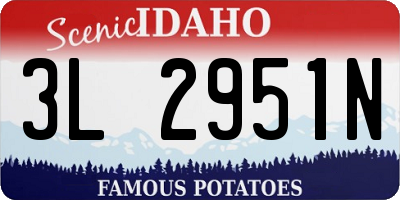 ID license plate 3L2951N