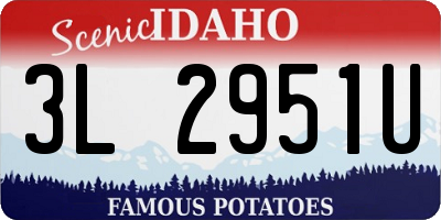 ID license plate 3L2951U