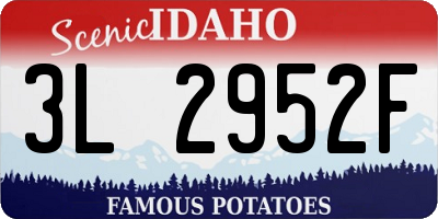 ID license plate 3L2952F