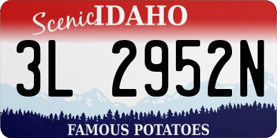 ID license plate 3L2952N