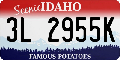 ID license plate 3L2955K