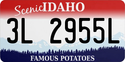 ID license plate 3L2955L