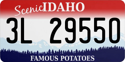 ID license plate 3L2955O