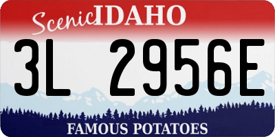 ID license plate 3L2956E