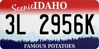 ID license plate 3L2956K