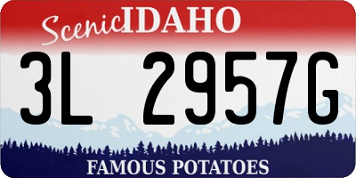ID license plate 3L2957G