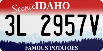 ID license plate 3L2957V