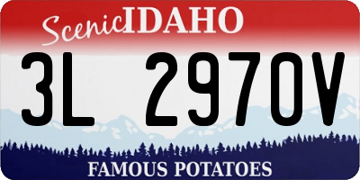 ID license plate 3L2970V