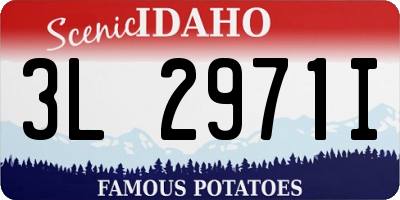 ID license plate 3L2971I