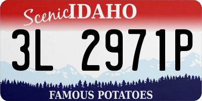 ID license plate 3L2971P