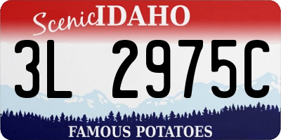 ID license plate 3L2975C