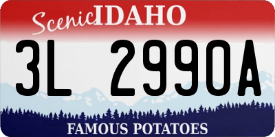 ID license plate 3L2990A