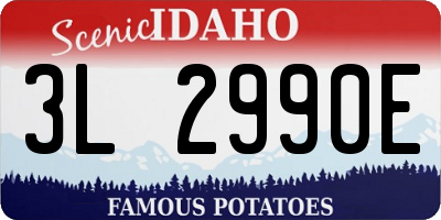 ID license plate 3L2990E