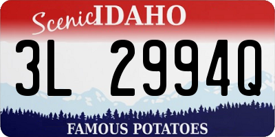 ID license plate 3L2994Q