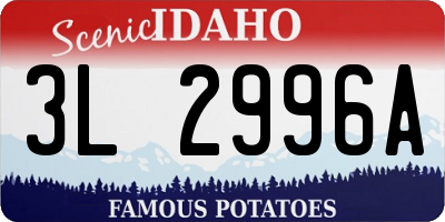 ID license plate 3L2996A