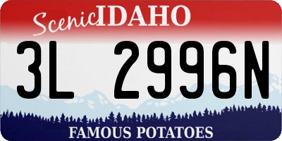 ID license plate 3L2996N