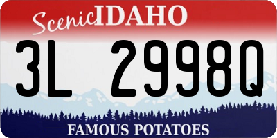 ID license plate 3L2998Q