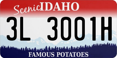 ID license plate 3L3001H
