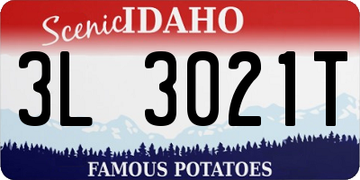 ID license plate 3L3021T