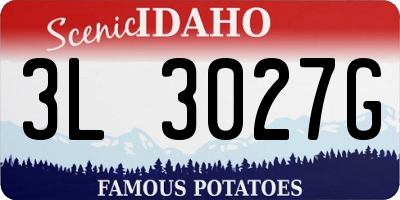 ID license plate 3L3027G