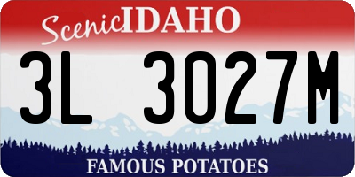 ID license plate 3L3027M