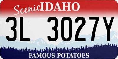 ID license plate 3L3027Y