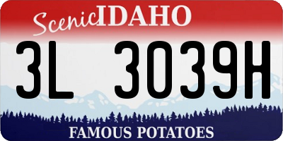 ID license plate 3L3039H