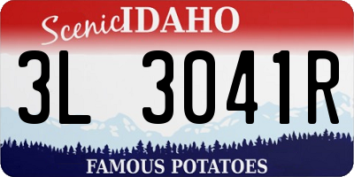 ID license plate 3L3041R