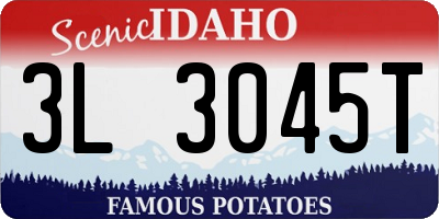 ID license plate 3L3045T