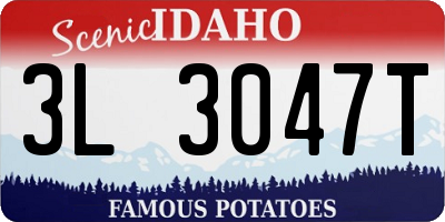 ID license plate 3L3047T