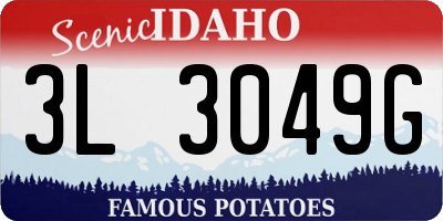 ID license plate 3L3049G