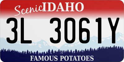 ID license plate 3L3061Y