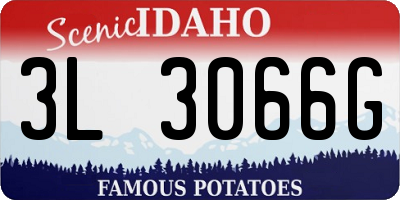 ID license plate 3L3066G