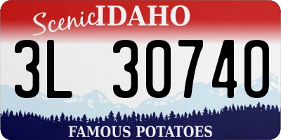 ID license plate 3L3074O