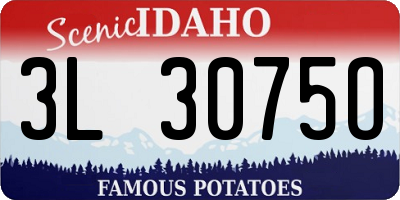 ID license plate 3L3075O