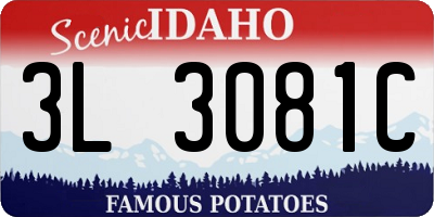 ID license plate 3L3081C
